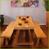 atlas dining table + benches